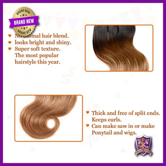 Virgin Human Hair Extensions 4 Bundles Body Wave 8 Inch Sew-In